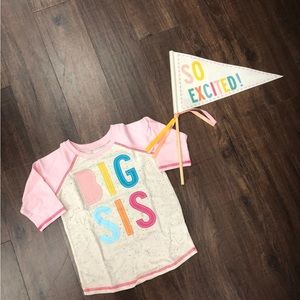 Mud Pie Big Sis shirt and pendant